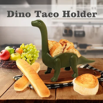 

ABS Plastic Food Rack Creative Dinosaur Tricolor Exquisite Mexican Cookies Storage Appearance Patent Living Room Decoration