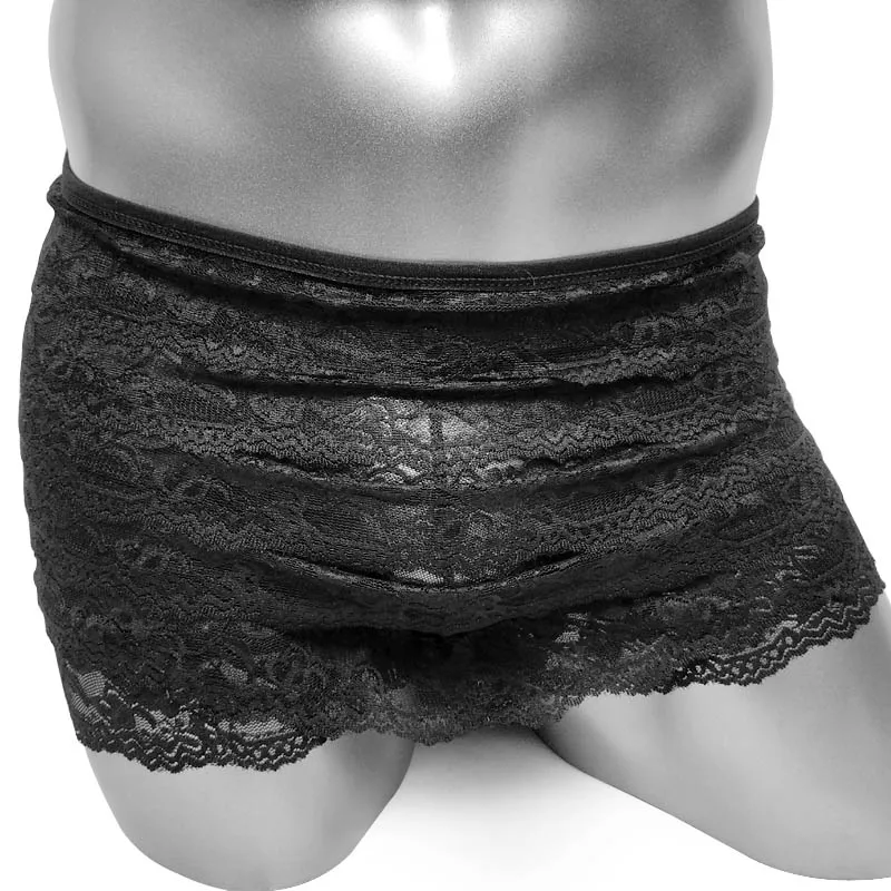 

Sissy Boxer panties Ruffle Dance Bloomers Lace Sissy Frilly Knickers Layer Men Boxer Shorts Underwear Gay Sexy Underpants