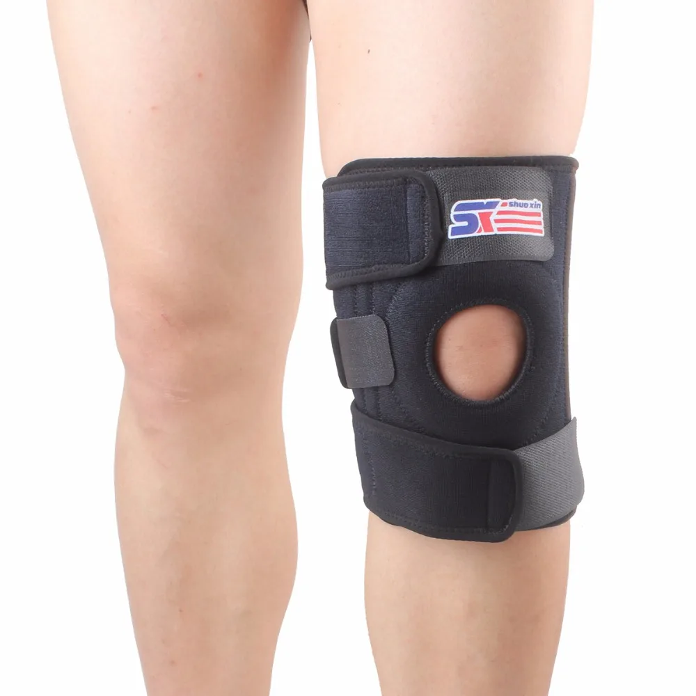 Free Shipping ShuoXin SX524 Sports Leg Knee Patella 4 spring Support