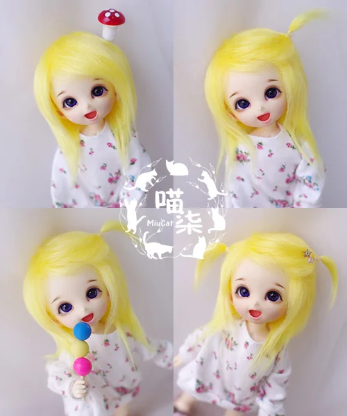 1PCSBJD кукла аксессуары 6 цветов BJD парик 1/8 1/12