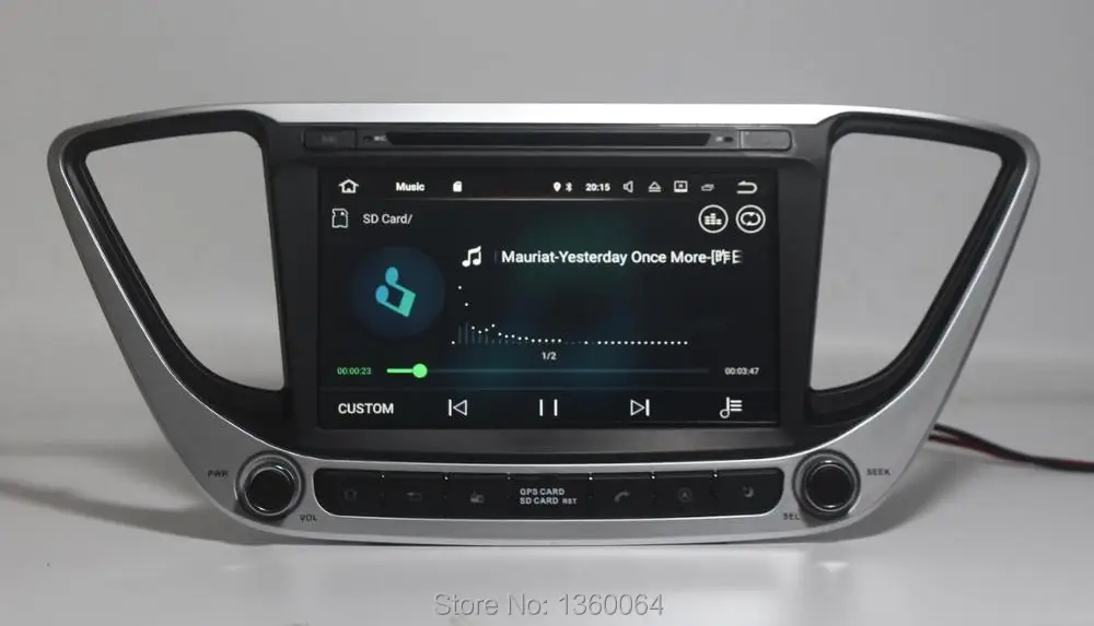 Flash Deal Quad Core 2G RAM 1024*600 Android 9.0 Car DVD GPS Navigation for Hyundai Verna Solaris 2017 Car Radio Stereo Bluetooth WIFI 3G 7