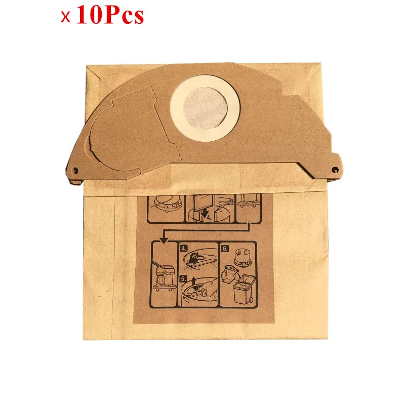 10pcs Vacuum Cleaner Dust Filter Paper Bag for KARCHER WD2250 A2004