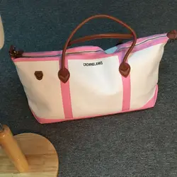 Дорожная сумка для женщин большой ёмкость водостойкий Duffle Сумки с ПУ искусственная кожа ручки дамы Weekender ночь вести чемодан