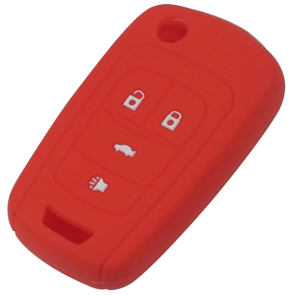 Jingyuqin 30 шт. 4BTN силиконовый чехол для ключей Vauxhall Opel Insignia Astra J Zafira C Mokka Buick Chevrolet