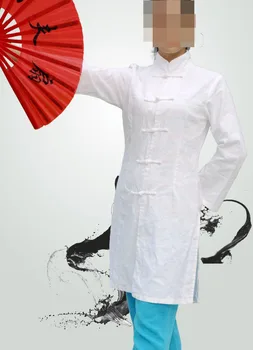 

unisex Cultivate one's morality cotton&linen tai chi suits performance clothing Long martial arts uniforms