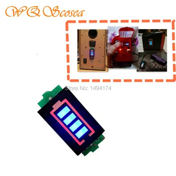 

WQScosea Q8S-328 Single 1S 18650 Lithium Battery Capacity Indicator Module Display Board Power Level Tester Meter Li-po Li-ion