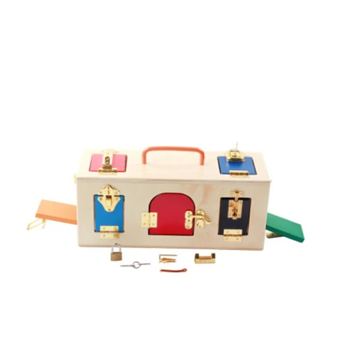 Montessori Wooden early education puzzle Baby Early Unlock Toys Kindergarten Intelligence Teaching Tool