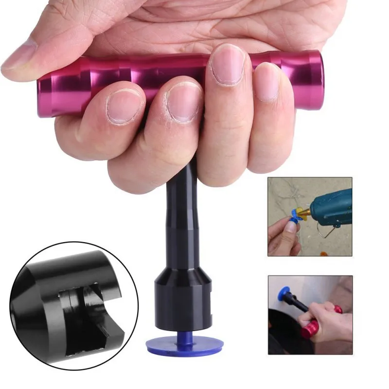 Car Tools Repair Tools Hail Pit Sagging Repair Kit Car Dent Repair Puller + Sheet Metal Plastic Suction Cup