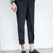 27-42 Горячая Весна Мужская Новая мода досуг личности вместе культивировать свою мораль показать тонкие Гарун брюки девять очков