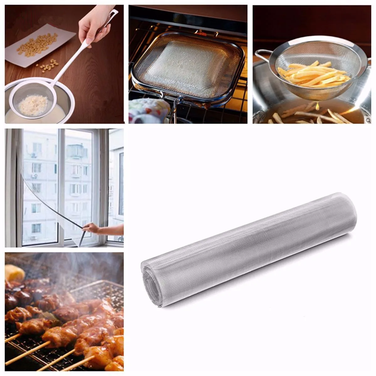 

3 Meter 50cm Aluminium Mod Modelling Wire Mesh Filtering Roll Suitable for barbecue net filter anti-theft network