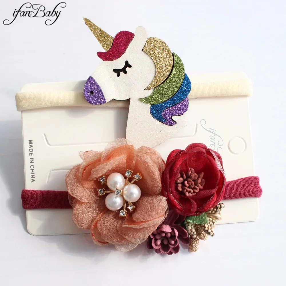 Baby Unicorn nylon headband (5)