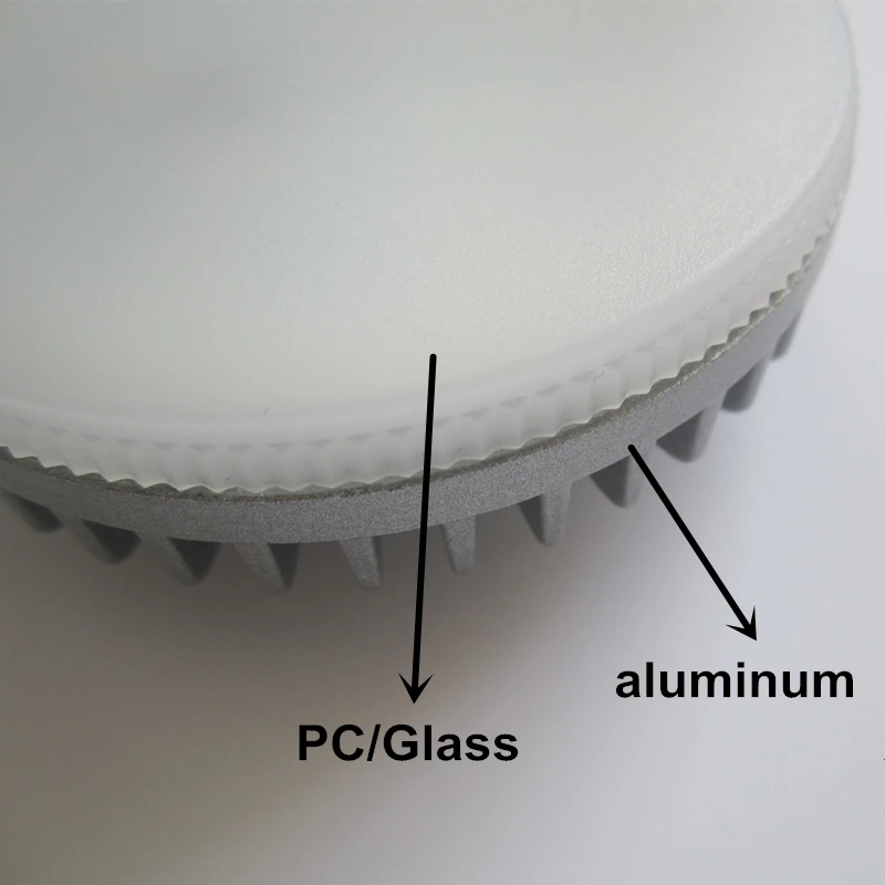8 Вт шкаф GX53 лампа Светодиодная 220 В/110 В AC Алюминий с PC молочным покрытием люменов светодиодный потолочный светильник