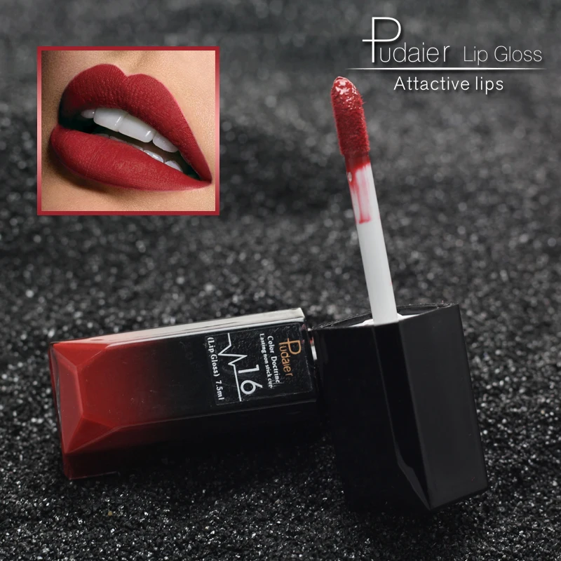 

NEW Pudaier Matte Liquid Lipstick Matte Lipstick Waterproof Lip gloss Lip Tint Cosmetics Makeup Nude Purple Black Rose HOT