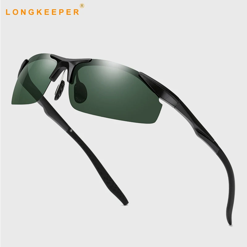Спортивные поляризованные солнцезащитные очки без оправы TR90, ультралегкие зеркальные солнцезащитные очки для мужчин и женщин, солнцезащитные очки для вождения, ночного видения, УФ