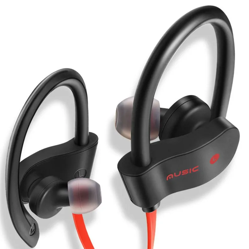 Спортивные бас Bluetooth наушники водонепроницаемые музыкальные стерео
