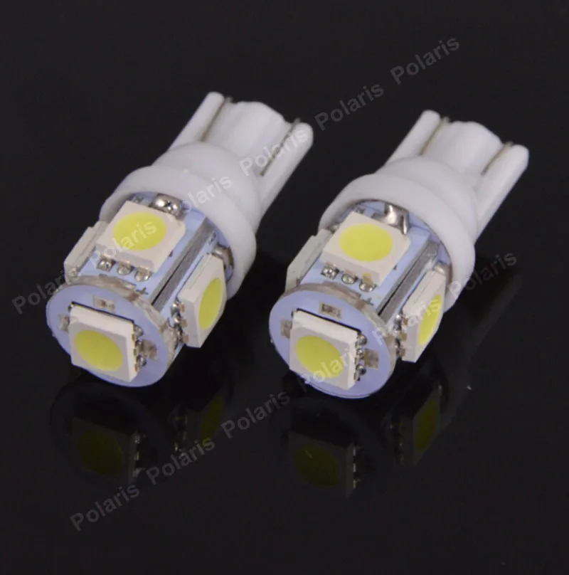 10 шт. высокое качество T10 5050 5 SMD DC 24V Автомобильный светодиодный светильник-маркер источник клиновидный хвост яркие лампы габаритные лампы