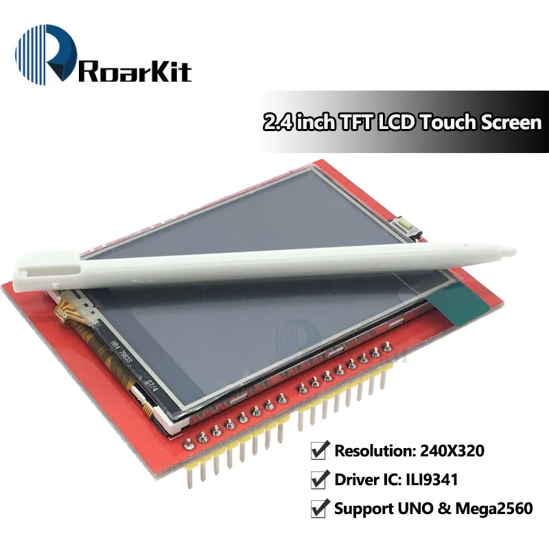 ЖК модуль TFT 2 4 дюймовый экран для Arduino UNO R3 плата и поддержка mega 2560 с сенсорной