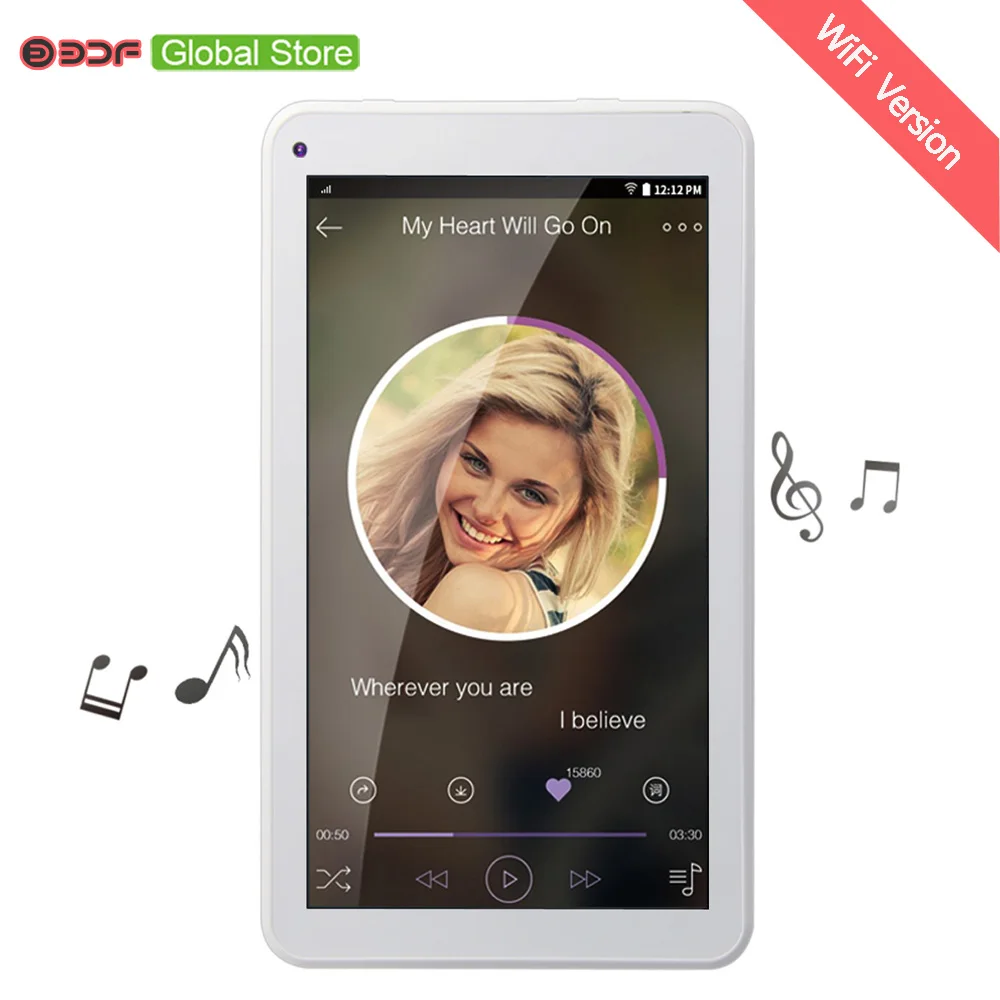 7 Inch Android 6.0 System OS 1GB RAM+16GB ROM Tablet Pc WiFi FM Quad Core MiNi Laptop Tab Pc Environmental Protection Plastic