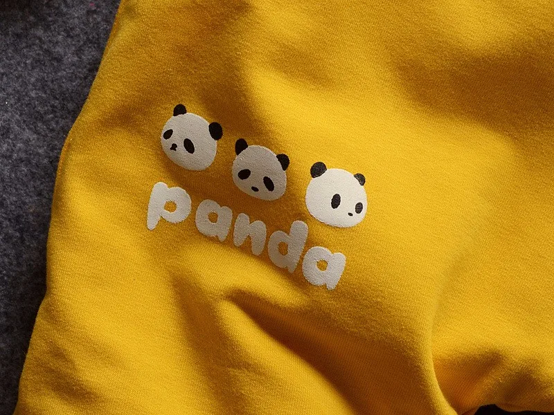 Модные Повседневные детские штаны из хлопка с милым рисунком панды для мальчиков и девочек 0-2 лет вязаные штаны новинка года для маленьких мальчиков