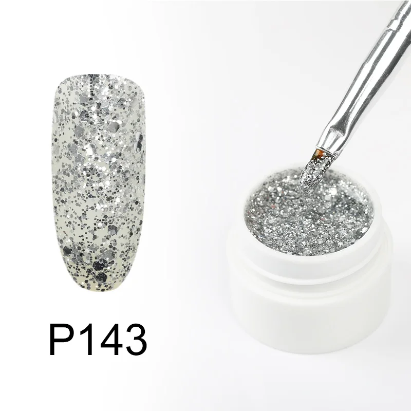 Гель-лак для рисования ногтей, гибридный праймер для дизайна ногтей, Алмазная Искра Vernis, полуперманентный маникюр, 5 мл, Гель-лак для ногтей - Цвет: P143