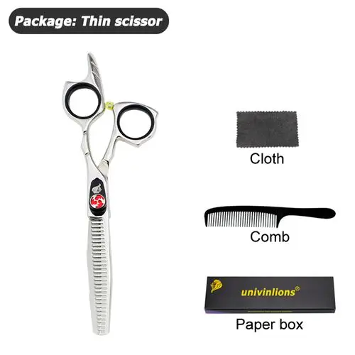 one thinning scissor Univinlions " профессиональные ножницы для стрижки, парикмахерские наборы, горячие салонные ножницы для парикмахерских, японские Парикмахерские ножницы - Цвет: one thinning scissor