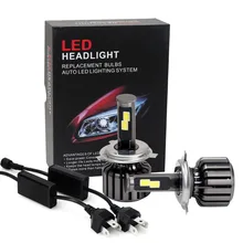 Car-styling 2PCS/SET 6000K W H4 9003 HB2 60W 10000LM Car LED Headlight Kit Hi/Lo Beam LED Bulbs Lamp Automobiles Fog Lights