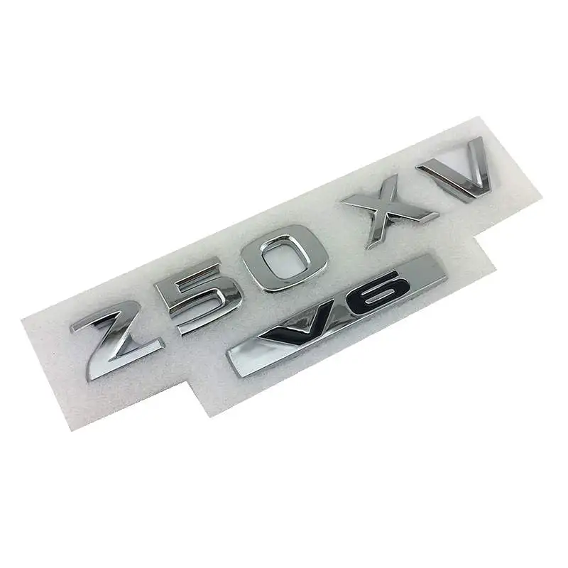 ABS хром 2,5-XL-V6 2,5-XV-V6 250-XL-V6 250-XV-V6 значок эмблема наклейка - Название цвета: 4