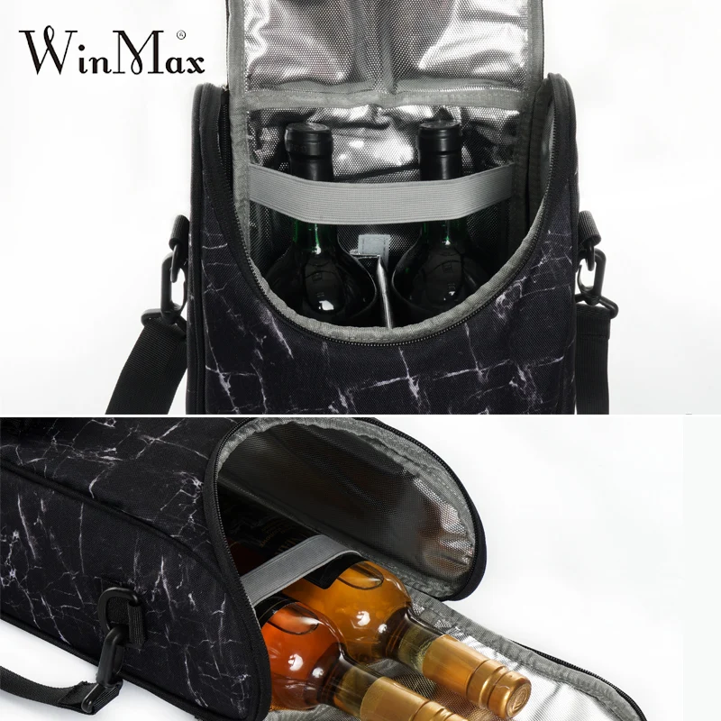Winmax бутылка шампанского морозильник один/двойные для винных бутылок держатель охладительный кулер, пузырь со льдом хоста подарок для невесты портативный