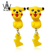 TTPAIAI 30 серьги-гвоздики ручной работы из полимерной глины Pokemon Pikach, модные ювелирные изделия, милые Мультяшные 3D серьги с животными для женщин, подарок