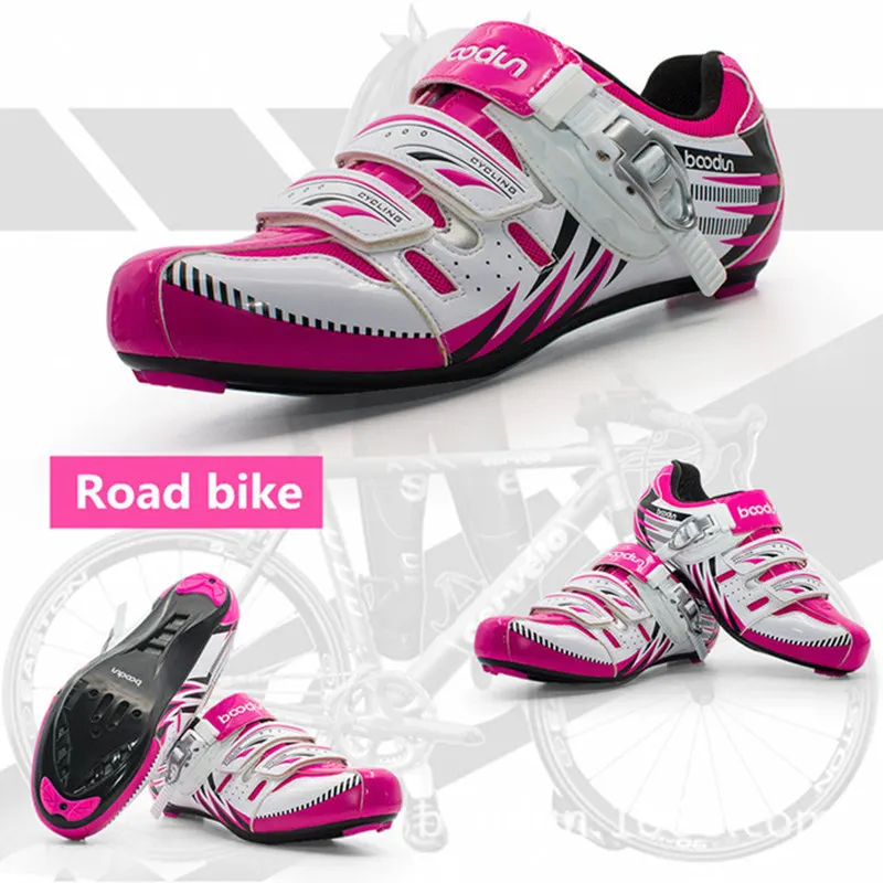 Road Shoes Pink Лидер продаж; дорожные кроссовки для бега; обувь для велоспорта; Мужская и женская спортивная обувь для занятий спортом на открытом воздухе; велосипедная обувь; самоблокирующаяся обувь; Zapatillas Ciclismo - Цвет: Road Shoes Pink