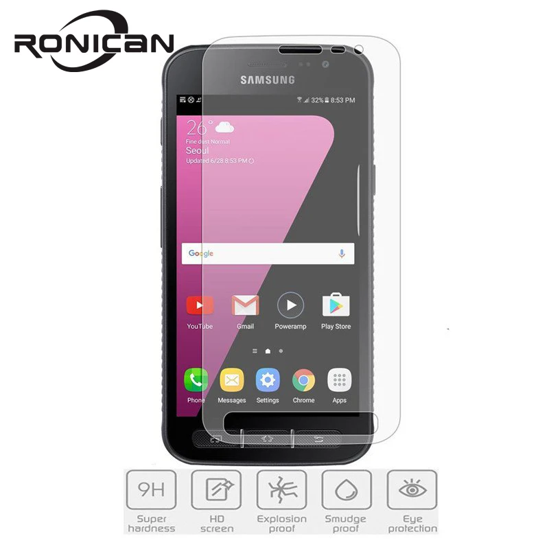 

RONICAN 2.5D 0.26mm 9H Premium Tempered Glass For Samsung GALAXY Xcover 4 G390F Screen Protector Toughened Protective Film case
