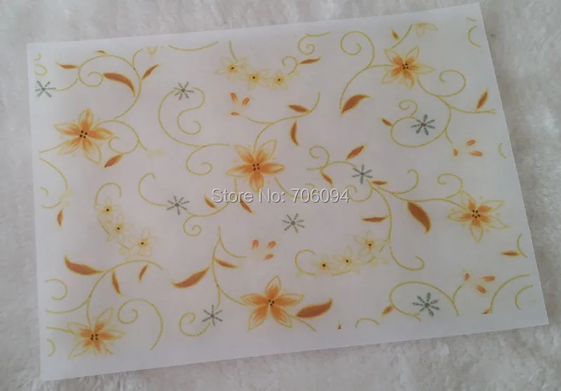 

200PCS 15x21cm(5.91''x8.27'') Printed Handmade Soap Wrapping Paper custom gift paper need extra cost