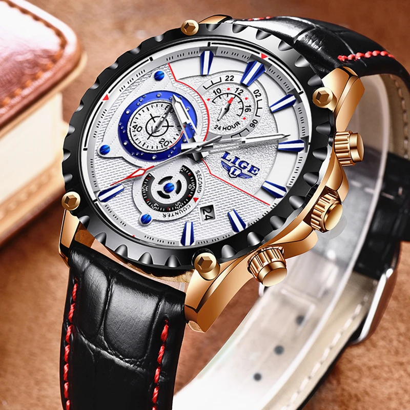 2018 LIGE Mens Watches Fashion Casual Sport Quartz Watch Men Chronograp Clock Man Leather Business Wrist watch Relogio Masculino 2018 LIGE Mens Watches Fashion Casual Sport Quartz Watch Men Chronograp Clock Man Leather Business Wrist watch Relogio Masculino