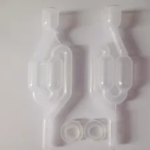 Airlock Homebrew воздушный замок пузырьковая втулка, односторонний выпускной клапан уплотнения воды с пробкой пива вина делая 2 шт./лот