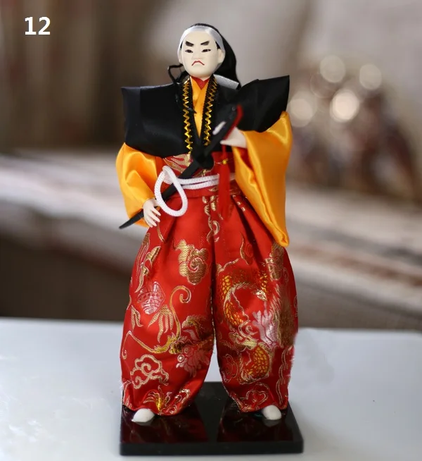 

1 PC Japanese Samurai Doll Ornament Craft Handicraft Decorate Variety Pattern