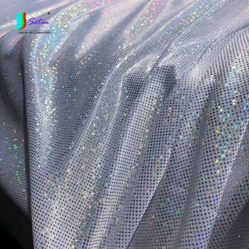 

Good Quality Laser Soft Fabric for stage Garment Glitter Dots Length 2 Meter,DIY Garment Bow Bag Decoration Crafts A0088L