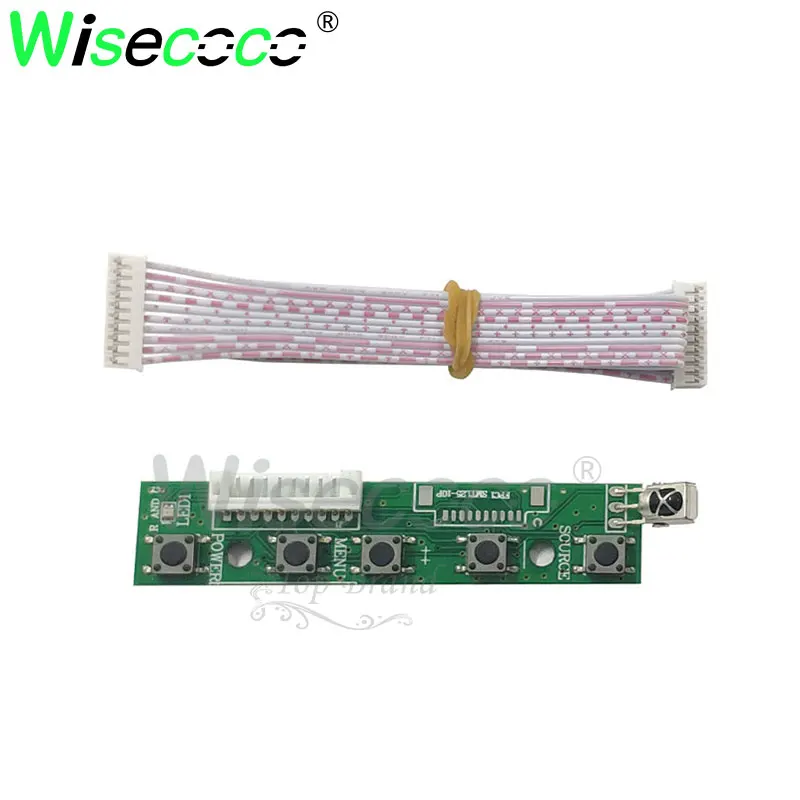 Wisecoco 7 дюймов 1024*600 ips экран дисплей ЖК TFT монитор EJ070NA-01J с драйвером плата управления 2AV HDMI VGA для Raspberry Pi