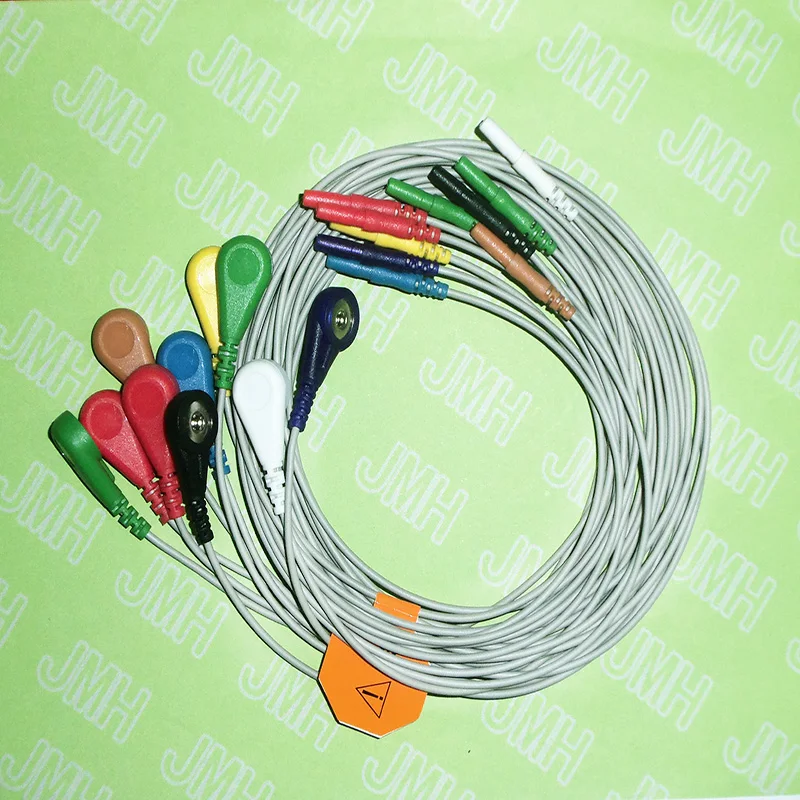 1 5 Din EKG/ECG кабель Holter 10 Lead snap leadпровода.|ekg holter|cable ecgekg ecg |