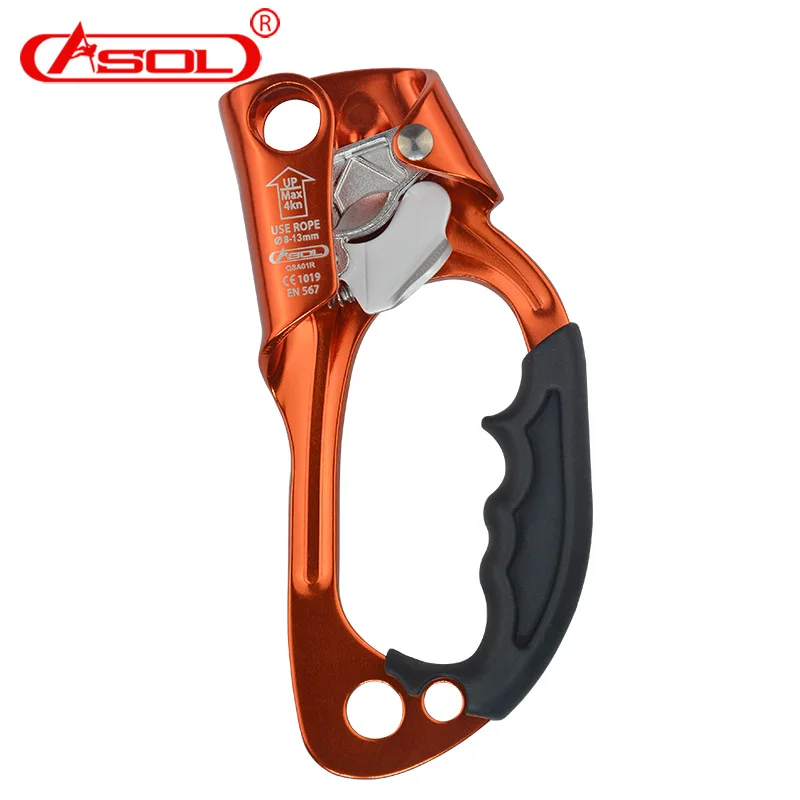 ASOL Outdoor mountaineering Jumar clamp Handheld right hand risers rock