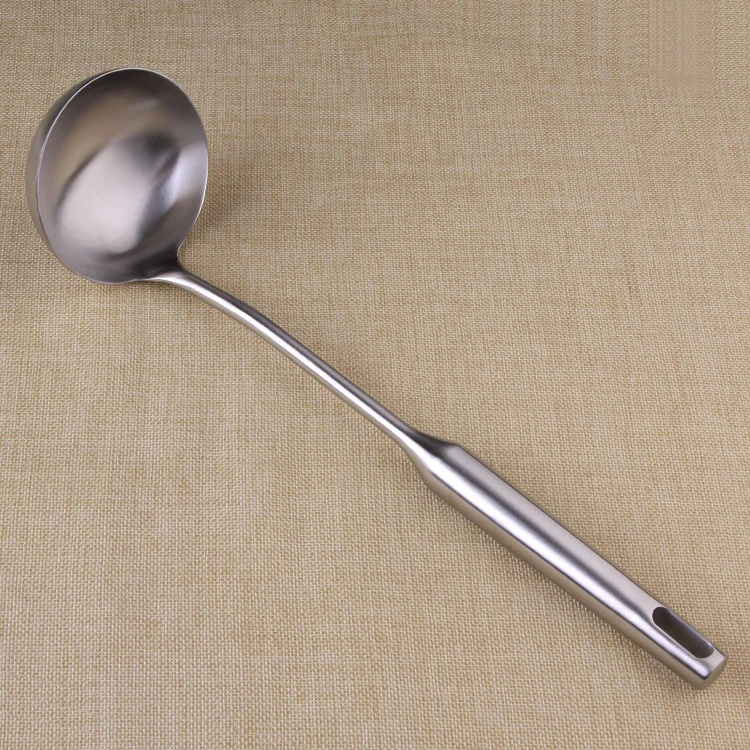 German remium stainless steel ladle for soup porridge big spoon handle