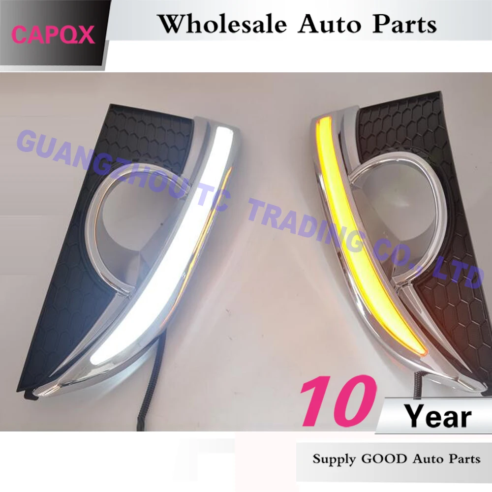 CAPQX 1 пара для Chevrolet Captiva 2011 2012 2013 Светодиодная лампа дневные ходовые огни передние