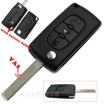 

Folding Flip Key car key Shell for Citroen key for Citroen c4 c3 c5 xsara picasso berlingo c8 auto Switchblade key case Remote