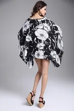 Fashion Brand Casual Print Women Dress Irregular Quality Chiffon Summer Style Vestidos De Festa Femininas Tropical Summer Dress