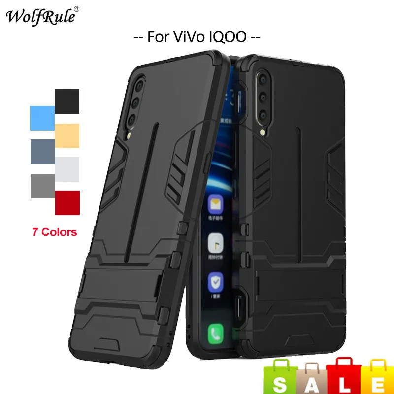 Чехол для ViVo iQOO чехол WolfRule армированный телефона из поликарбоната и ТПУ