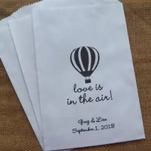 На заказ Любовь в воздухе горячий воздух Свадебный шар крензель буфет леденец сумки помолвка пекарня печенья goody подарочные пакеты