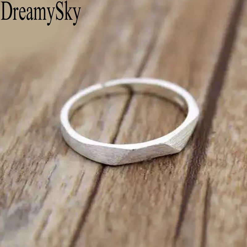 DreamySky 100% Real Personality 925 Sterling Silver Rings For Women Adjustable Size Wedding Ring Hot sterling-silver-jewelry