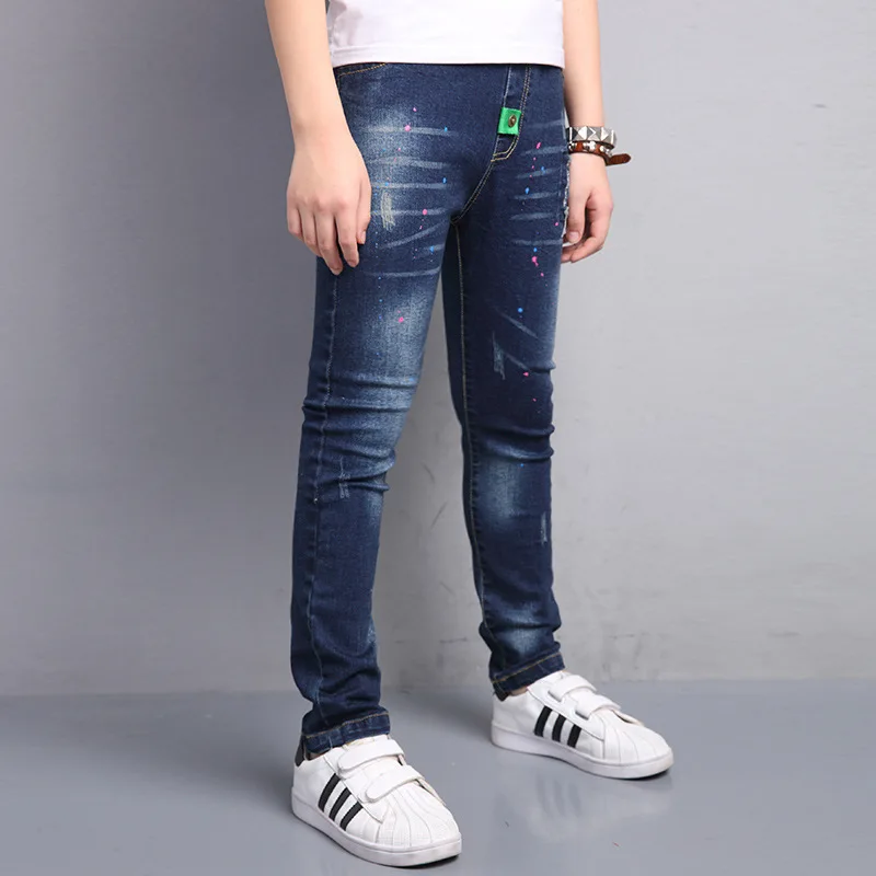 5 6 7 8 9 10 11 12 13 Years Baby Boy Jeans Spring Long Denim Pant 2017