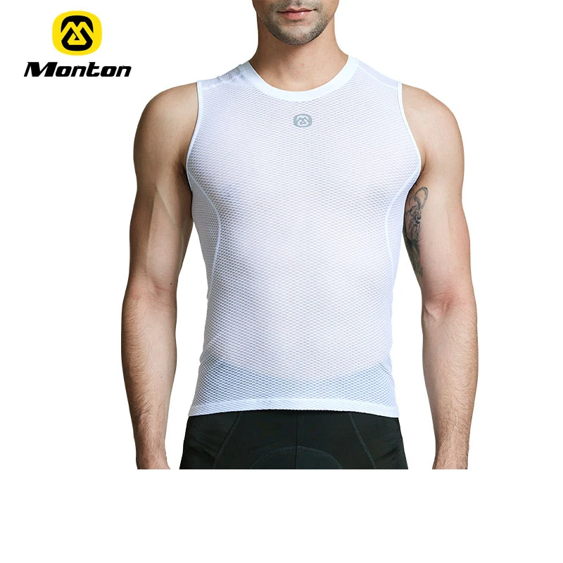 Monton Men Sleeveless Cycling Base Layers Vest Jersey Bike MTB Men