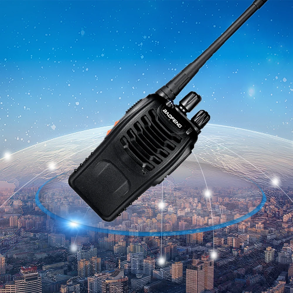 4 шт./лот BAOFENG BF-888S рация UHF двухстороннее радио baofeng 888s UHF 400-470 МГц 16CH портативный приемопередатчик с наушником