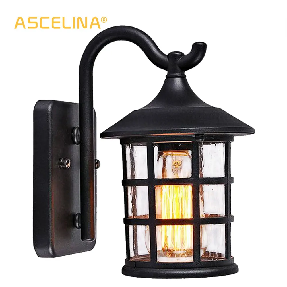 Achat Étanche Fer Mur Lampe Extérieur Rustique Antique De Vintage Yby6f7g